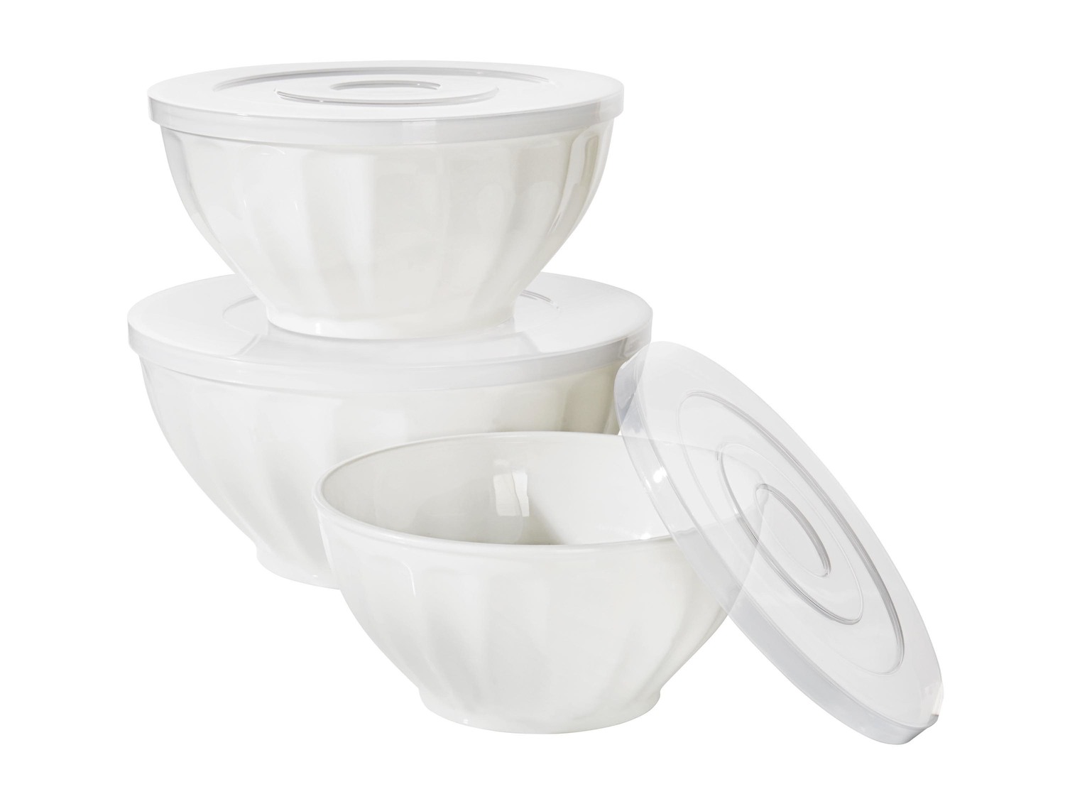 Set ciotole con coperchio, 3 pezzi , prezzo 7.99 €
- 1,5 L / 2,4 L / ...