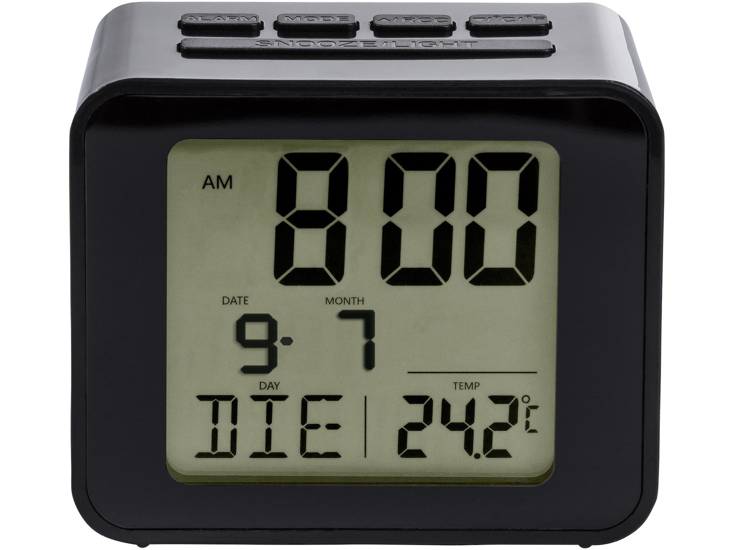 Sveglia LCD radiocontrollata , prezzo 5.99 €
- Con funzione snooze e ...