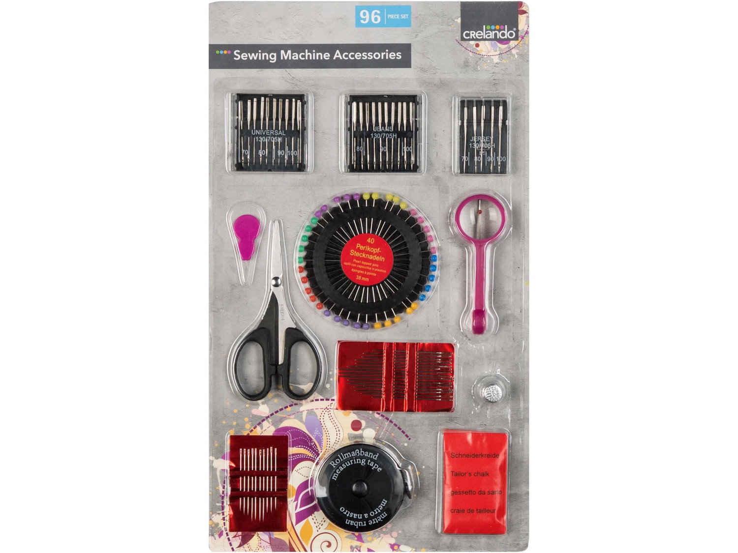 Set accessori per cucito Crelando, prezzo 3.99 €