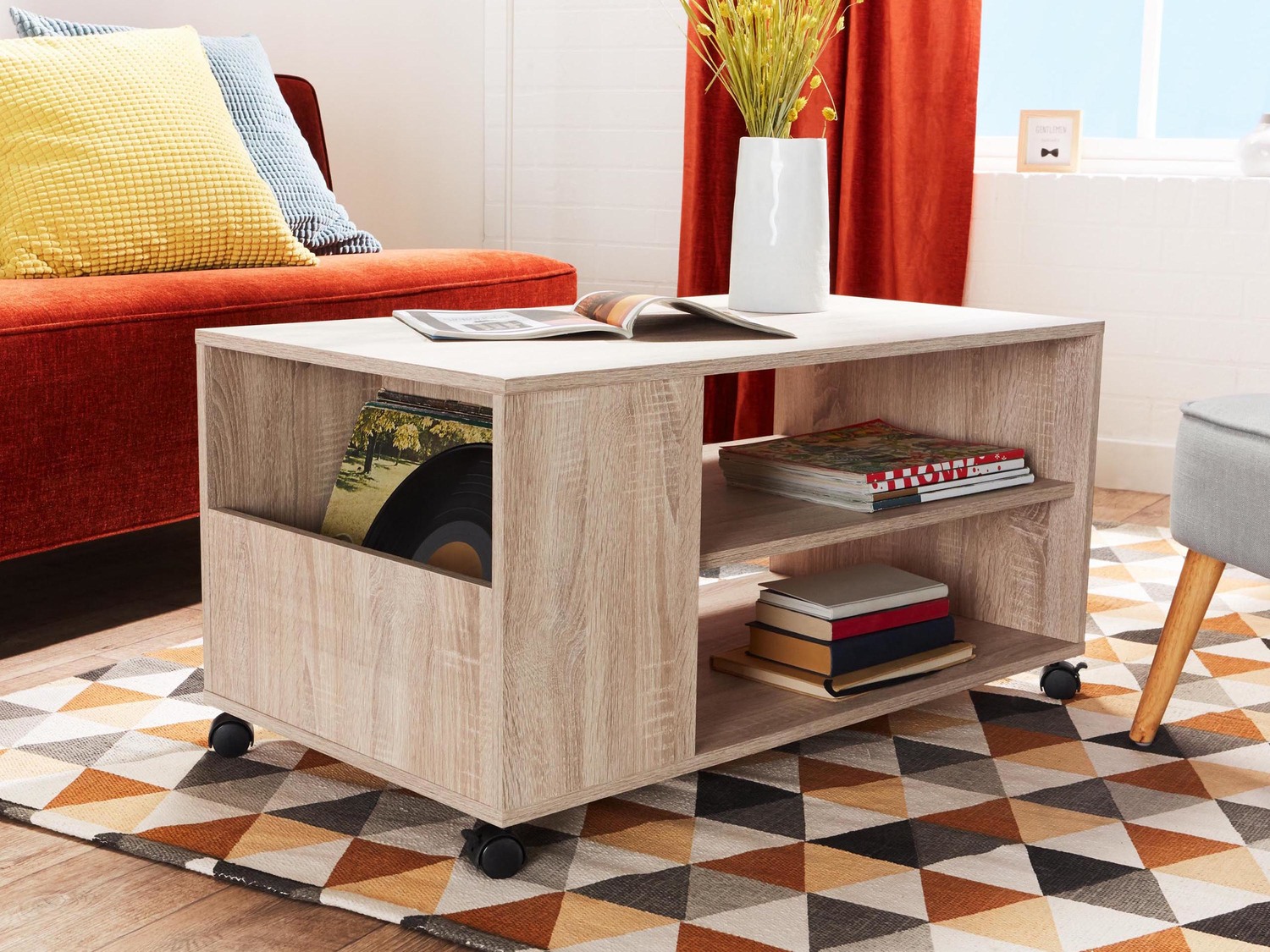 Tavolino con rotelle Livarno Living, prezzo 49.00 €
- Con 2 piani di ...