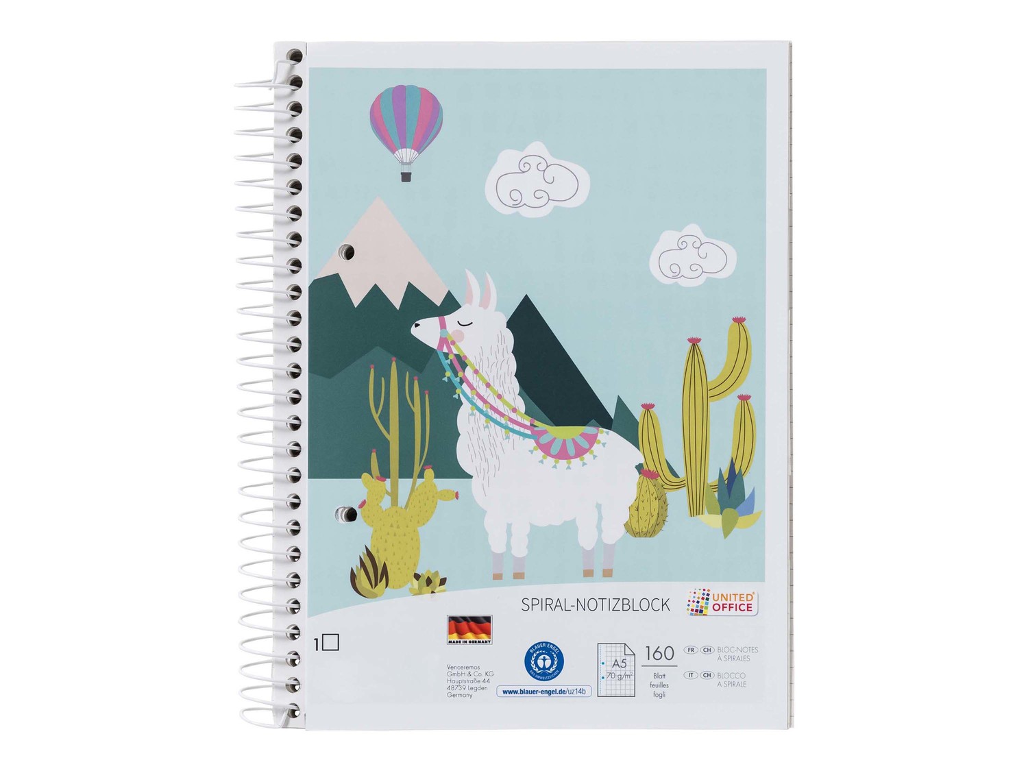 Blocco a spirale A5, 160 fogli United Office, prezzo 1.19 €
- A5
- ...