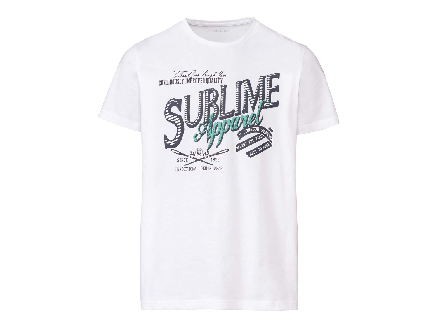 T-shirt Livergy, prezzo 4.99 €
Misure: S-XL
- Oeko tex NEW