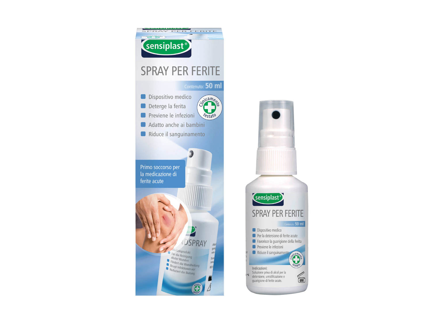 Spray per ferite o gel cicatrizzante Sensiplast, prezzo 2.99 €
Spray ...