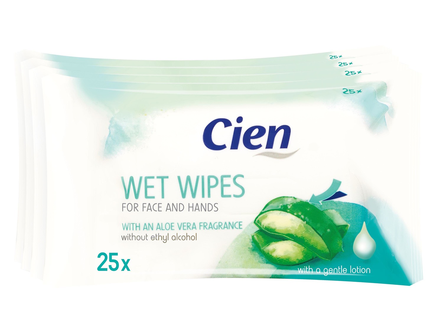 Salviette umidificate Cien, prezzo 1.79 €