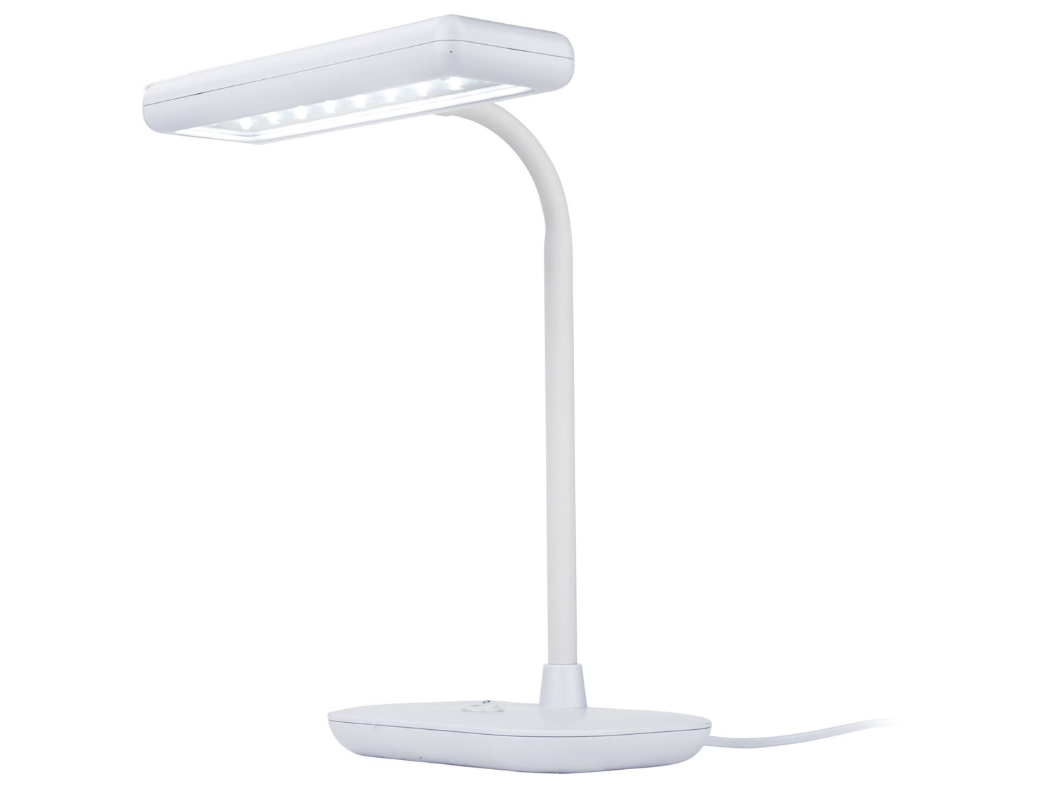 Lampada LED da tavolo Livarno Lux, prezzo 14.99 €
- Con collo flessibile ...
