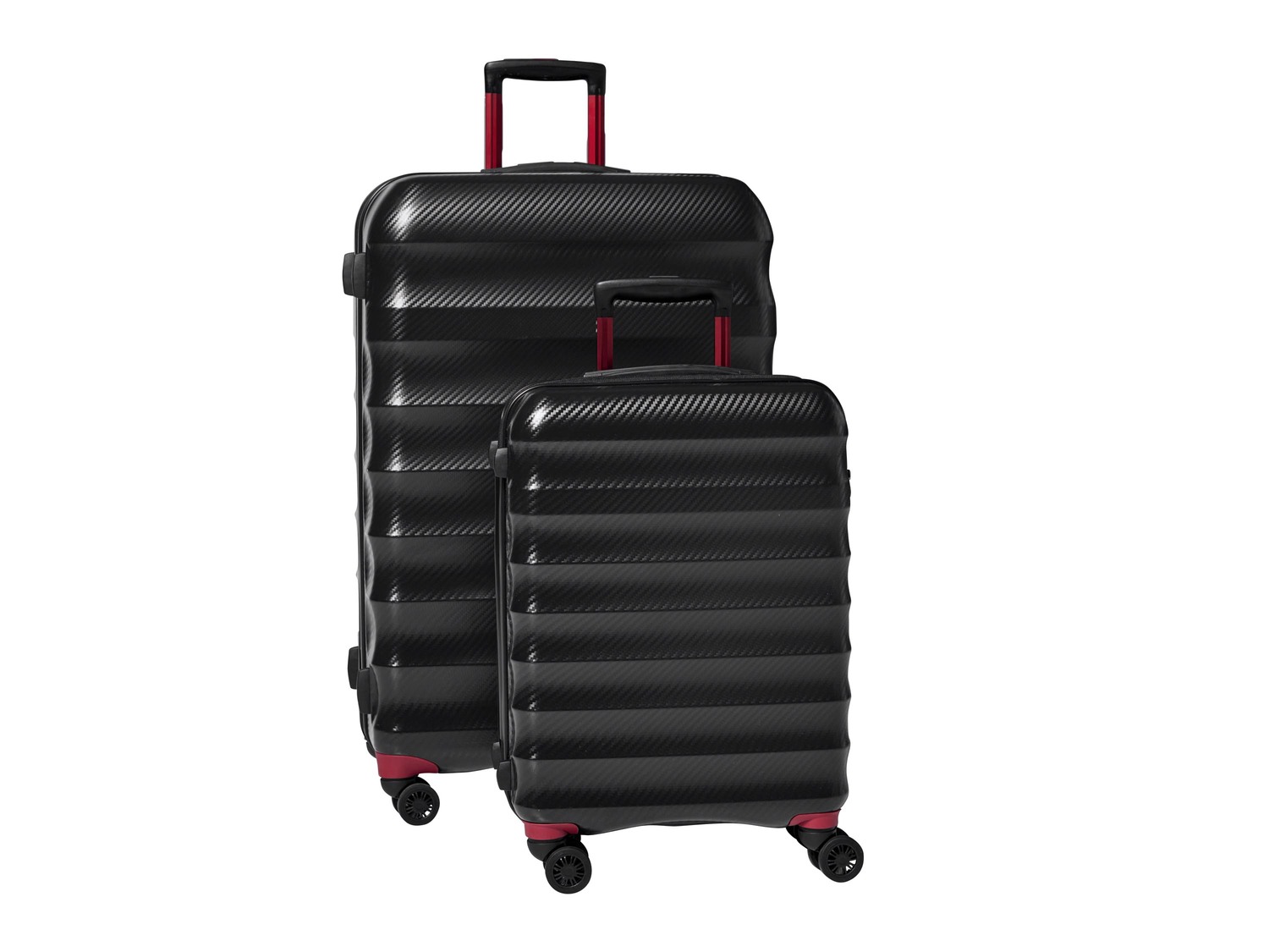 Set trolley in policarbonato, 2 pezzi, antracite/oro Topmove, prezzo 119.00 € ...
