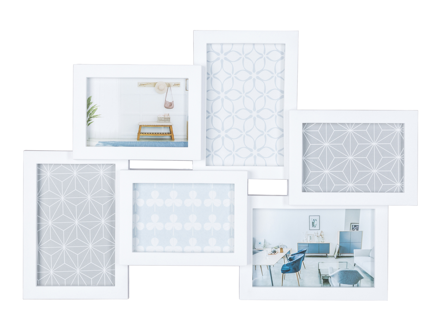 Cornice portafoto multipla Melinera, prezzo 4.99 €
- Per 6 fotografie ...