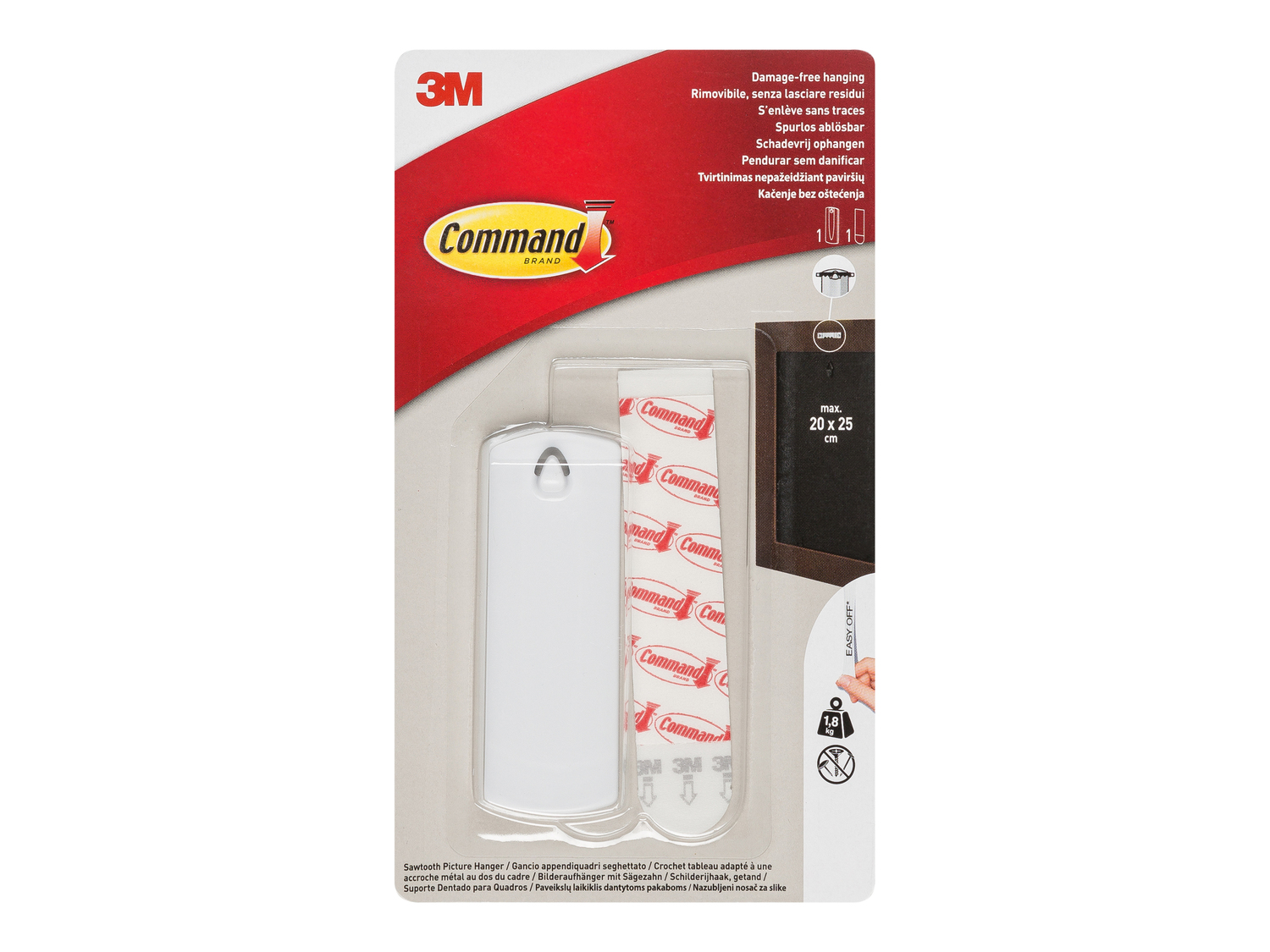 Strisce appendiquadri 3M 3M, prezzo 3.99 €
- Rimovibili, senza lasciare ...