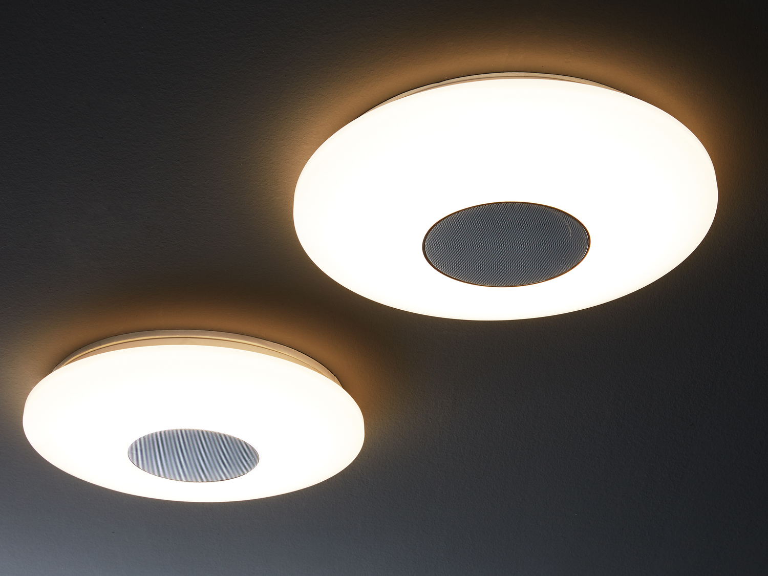 Lampada LED da soffitto con altoparlante Bluethooth Livarno Lux, prezzo 39.99 € ...