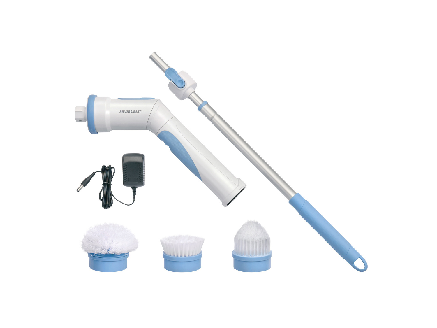 Spazzola a batteria per pulizia Silvercrest, prezzo 29.99 €
- Asta telescopica ...