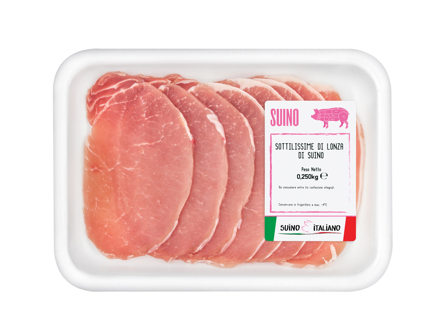 Sottilissime di lonza di suino , le prix 2.19 €
- Facili da cucinare ...
