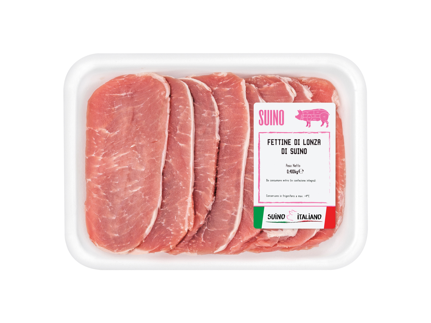 Fettine di lonza di suino , le prix 2.79 &#8364; 
- Adatte per preparare deliziose ...