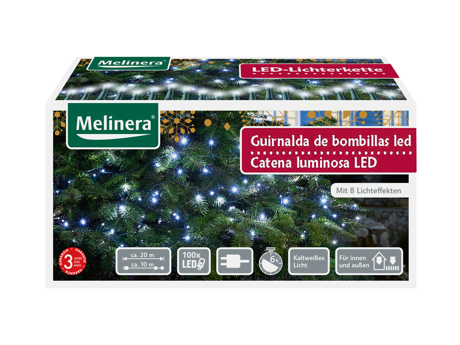 Catena luminosa LED Melinera, le prix 9.99 €
- Per ambienti interni ...