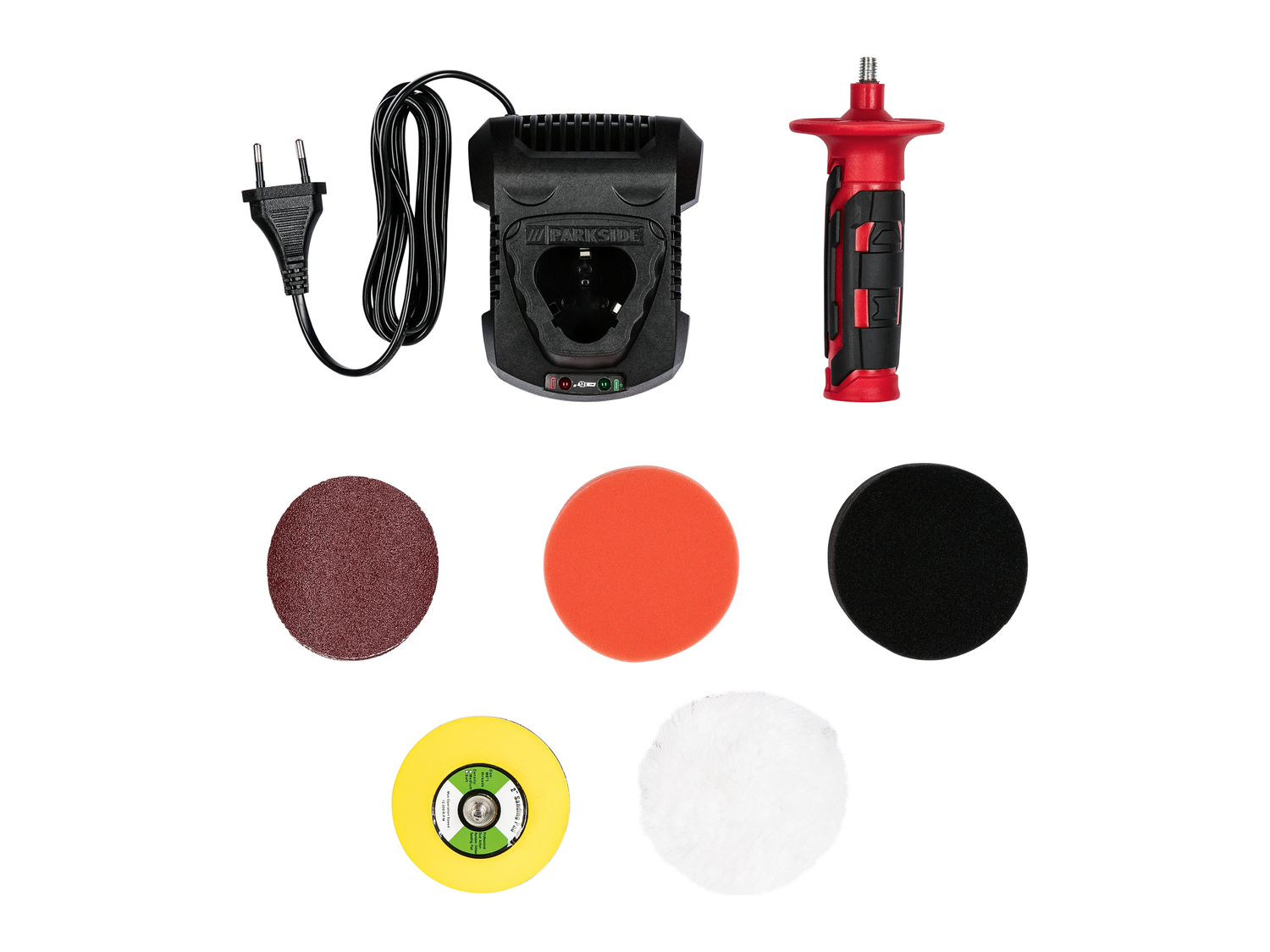 Lucidatrice ricaricabile Parkside, le prix 29.99 €
- Set da 3 accessori per ...