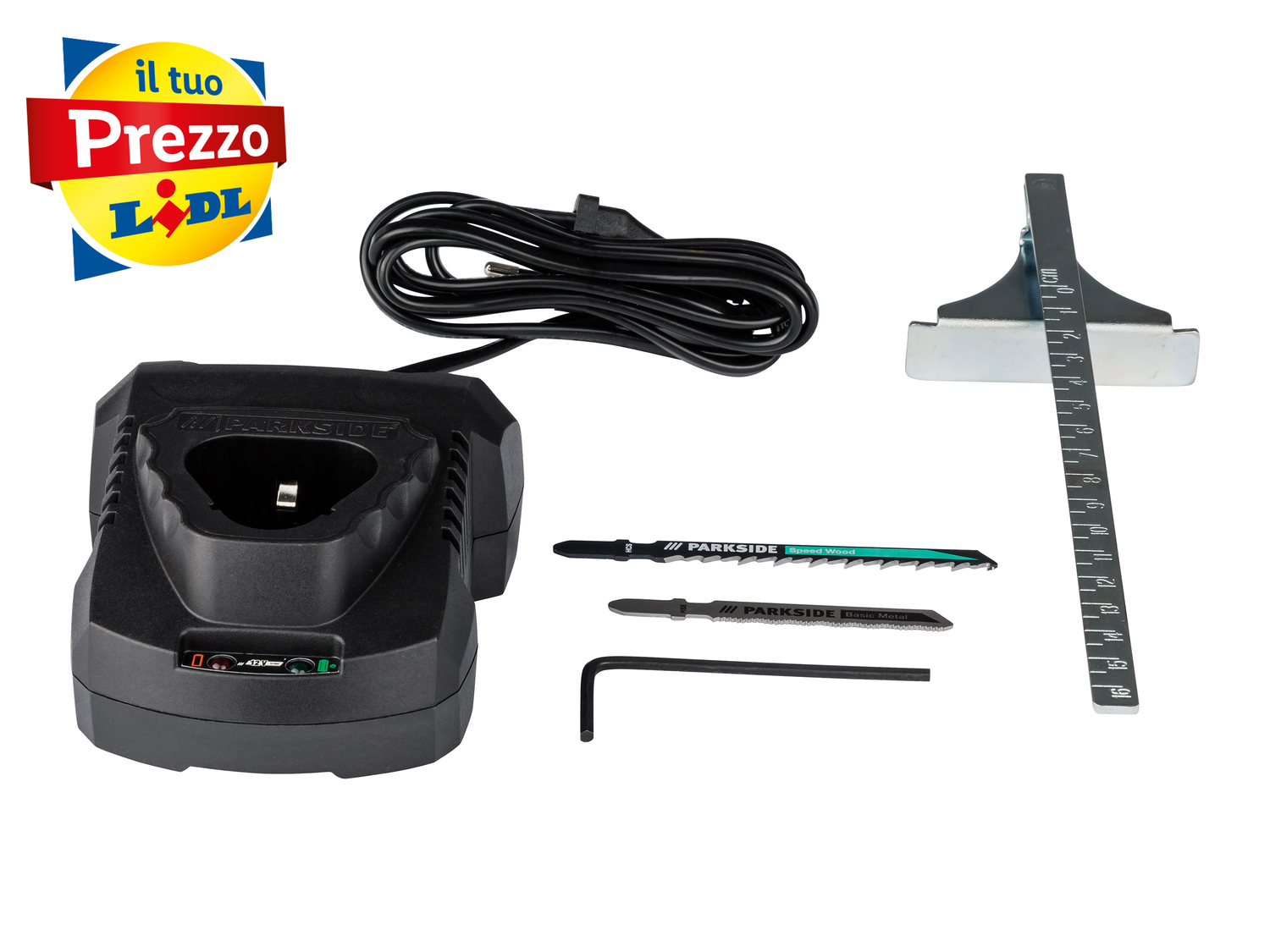 Seghetto a pendolo ricaricabile Parkside, le prix 29.99 €
- Caricabatteria per ...
