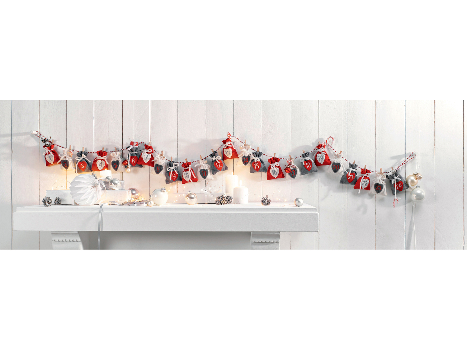 Calendario dellAvvento Melinera, le prix 5.99 €
- Con 24 mollette in ...