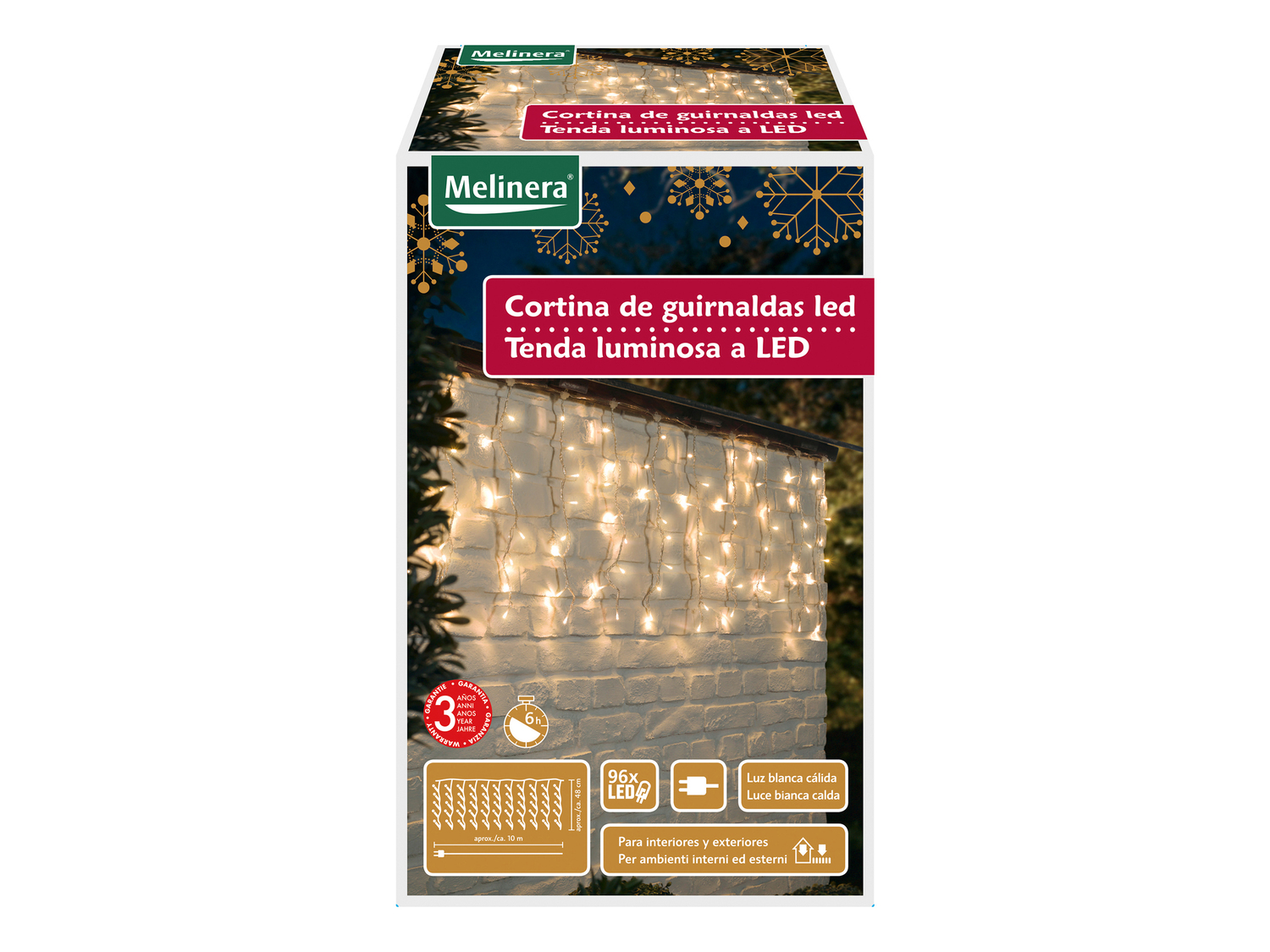 Tenda o rete luminosa a LED Melinera, prezzo 9.99 €
- Per ambienti interni ...