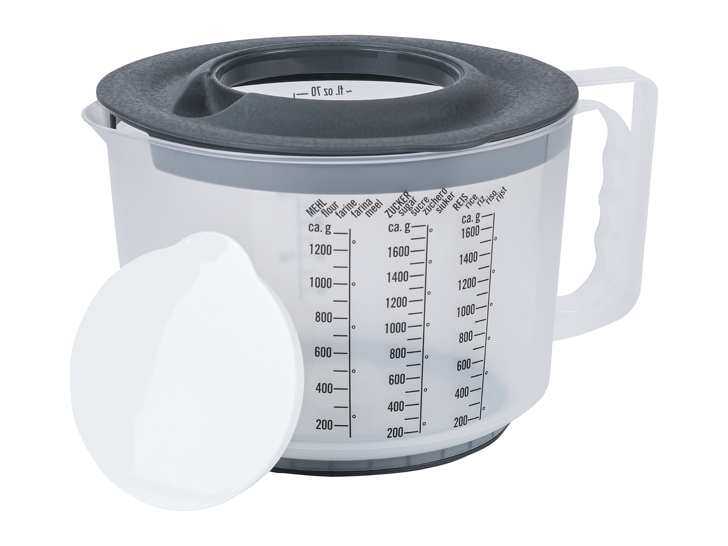 Caraffa graduata o recipiente per frullatore con coperchio Ernesto, prezzo 2.99 ...