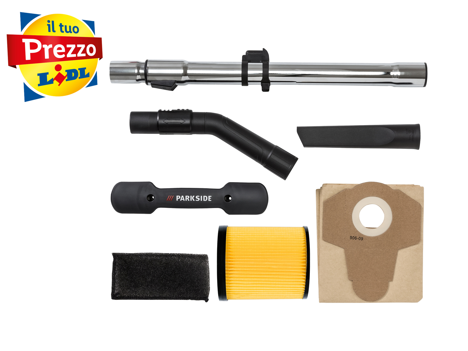 Aspirapolvere-liquidi Parkside, prezzo 49.00 €
- Con clip di chiusura, supporto ...
