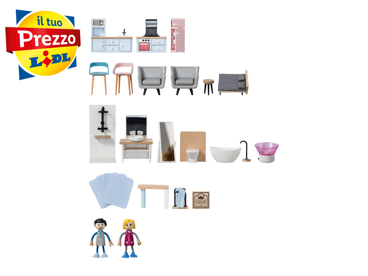 Casa delle bambole in legno Playtive Junior, prezzo 59.00 €
- Età ...