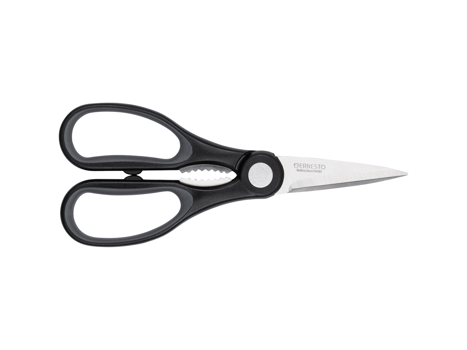 Forbici da cucina o trinciapollo Ernesto, prezzo 2.99 €
- Lame in acciaio ...