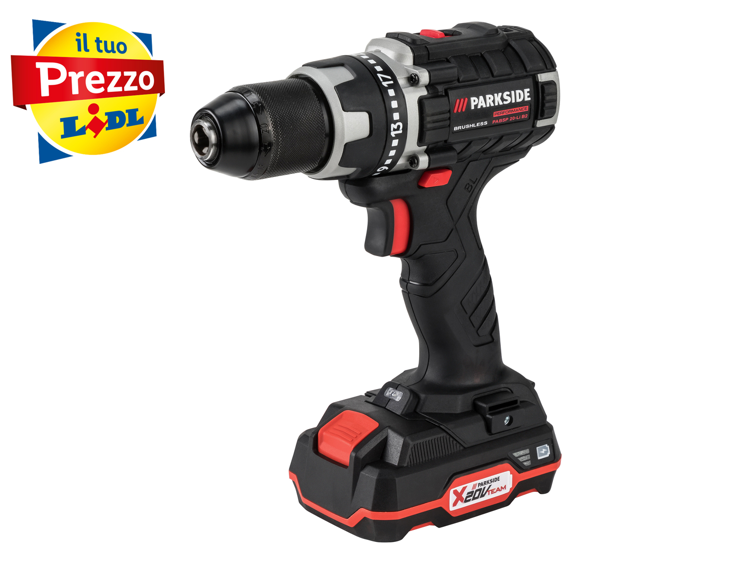 Trapano avvitatore ricaricabile Parkside Performance Brushless PABSP 20-Li B2 , ...