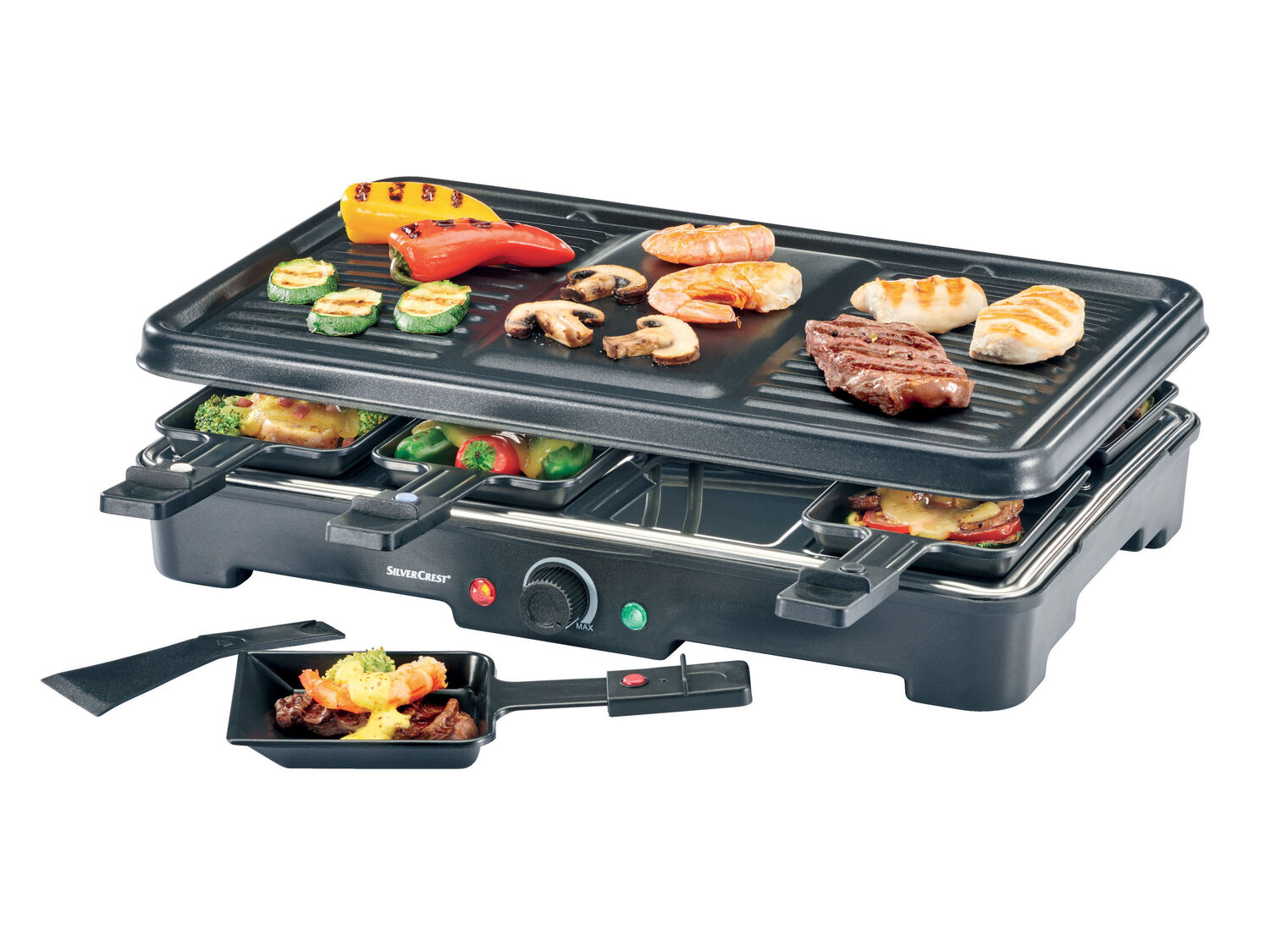 Raclette-grill Silvercrest Kitchen Tools, prezzo 24.99 €
- Piastra grill ...