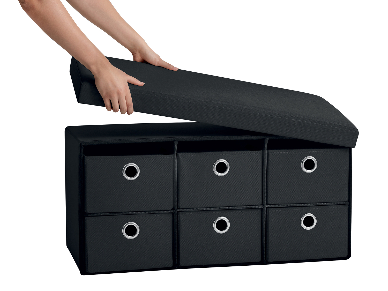Cassapanca con 6 cassetti Livarno Living, prezzo 39.99 €
- Con seduta imbottita ...