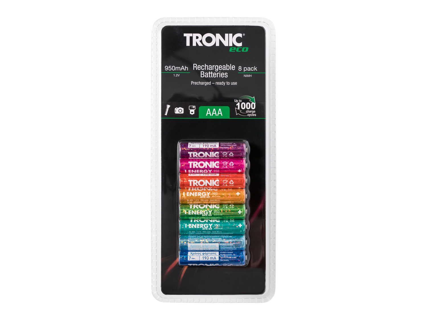 Batterie ricaricabili Tronic, prezzo 6.99 €
8 pezzi
- AA / AAA
Caratteristiche
...