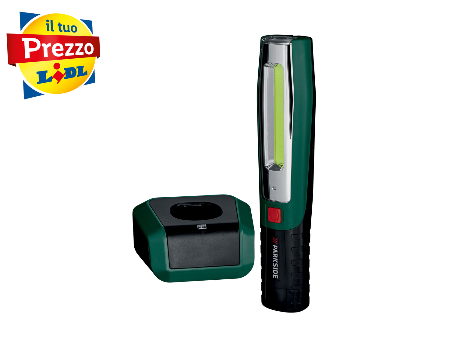 Torcia a LED con stazione di ricarica Parkside, prezzo 14.99 €
- Con ...