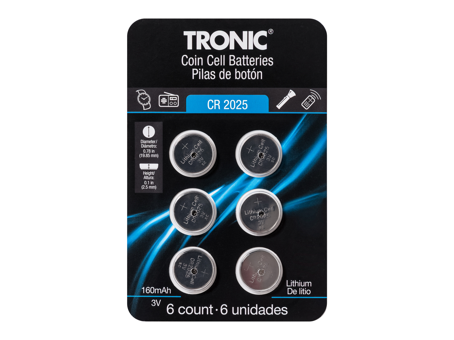 Batterie a bottone Tronic, prezzo 1.49 €
6 pezzi
- Alcaline o al litio
- ...