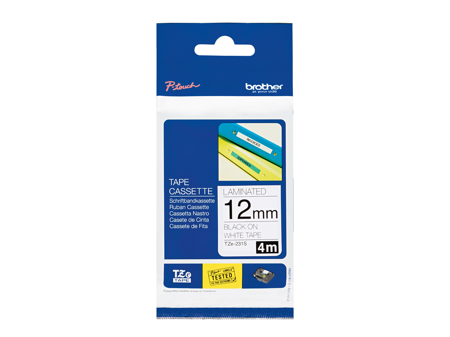 Nastro di ricambio per etichettatrice Brother, prezzo 9.99 €
4 m x 12 ...