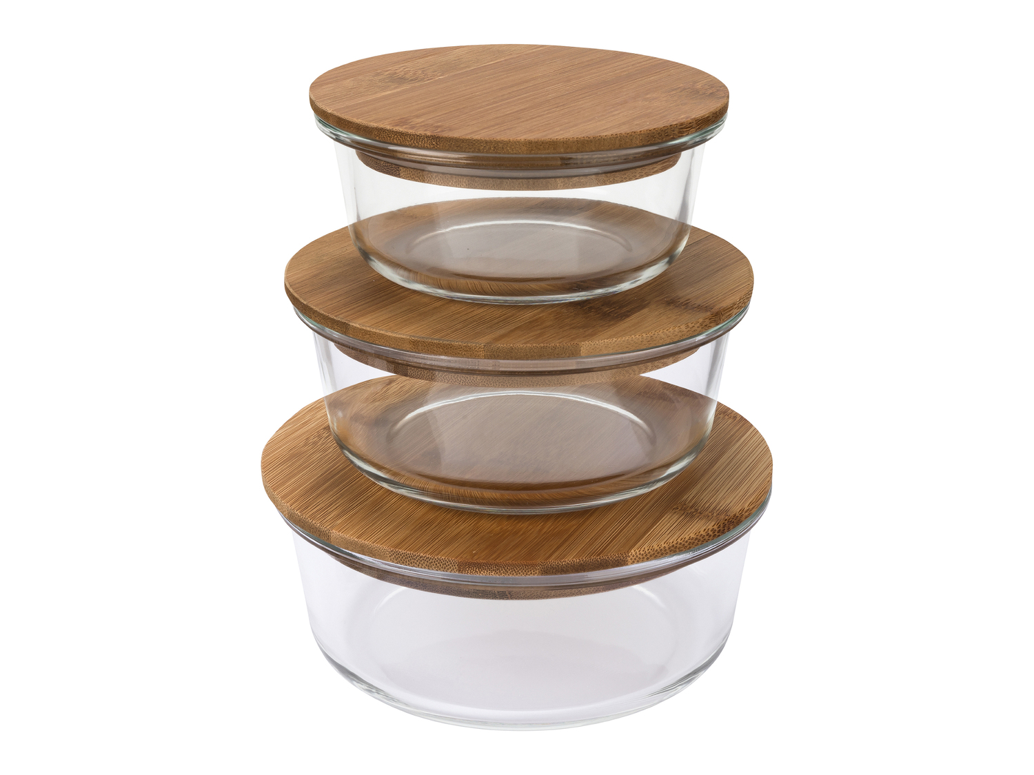 Set 3 contenitori in vetro con coperchio in bambù Ernesto, prezzo 9.99 € ...