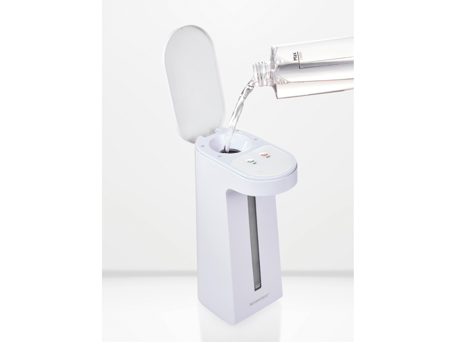 Dispenser di sapone in schiuma con sensore Silvercrest, prezzo 14.99 €
- Livello ...