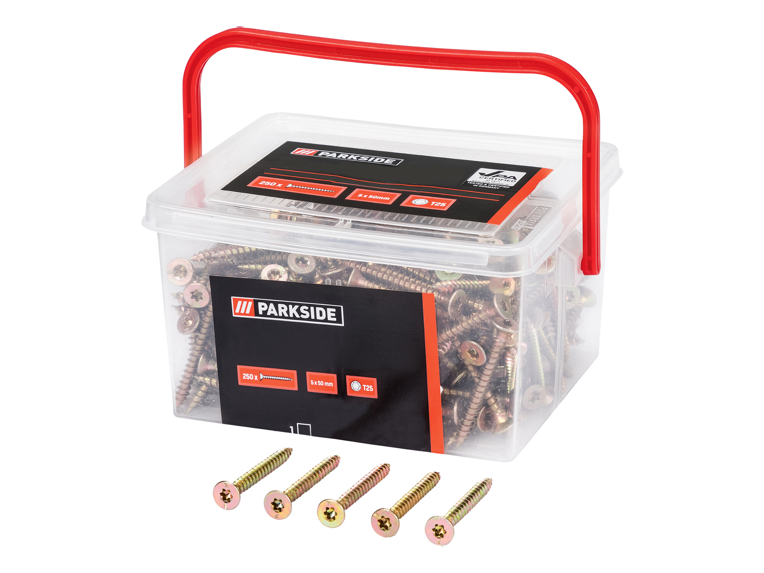 Set viti per truciolato Parkside, prezzo 3.99 €
- 4x40 mm, 400 pezzi
- 5x60 ...