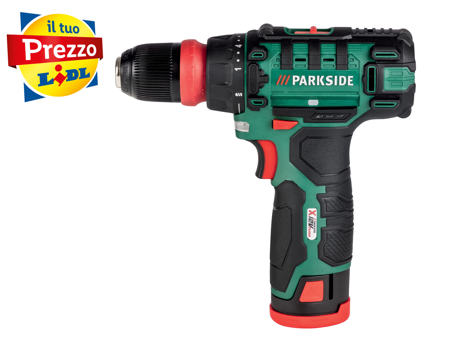 Trapano avvitatore ricaricabile Parkside, prezzo 29.99 €
- Passaggio senza utensili ...