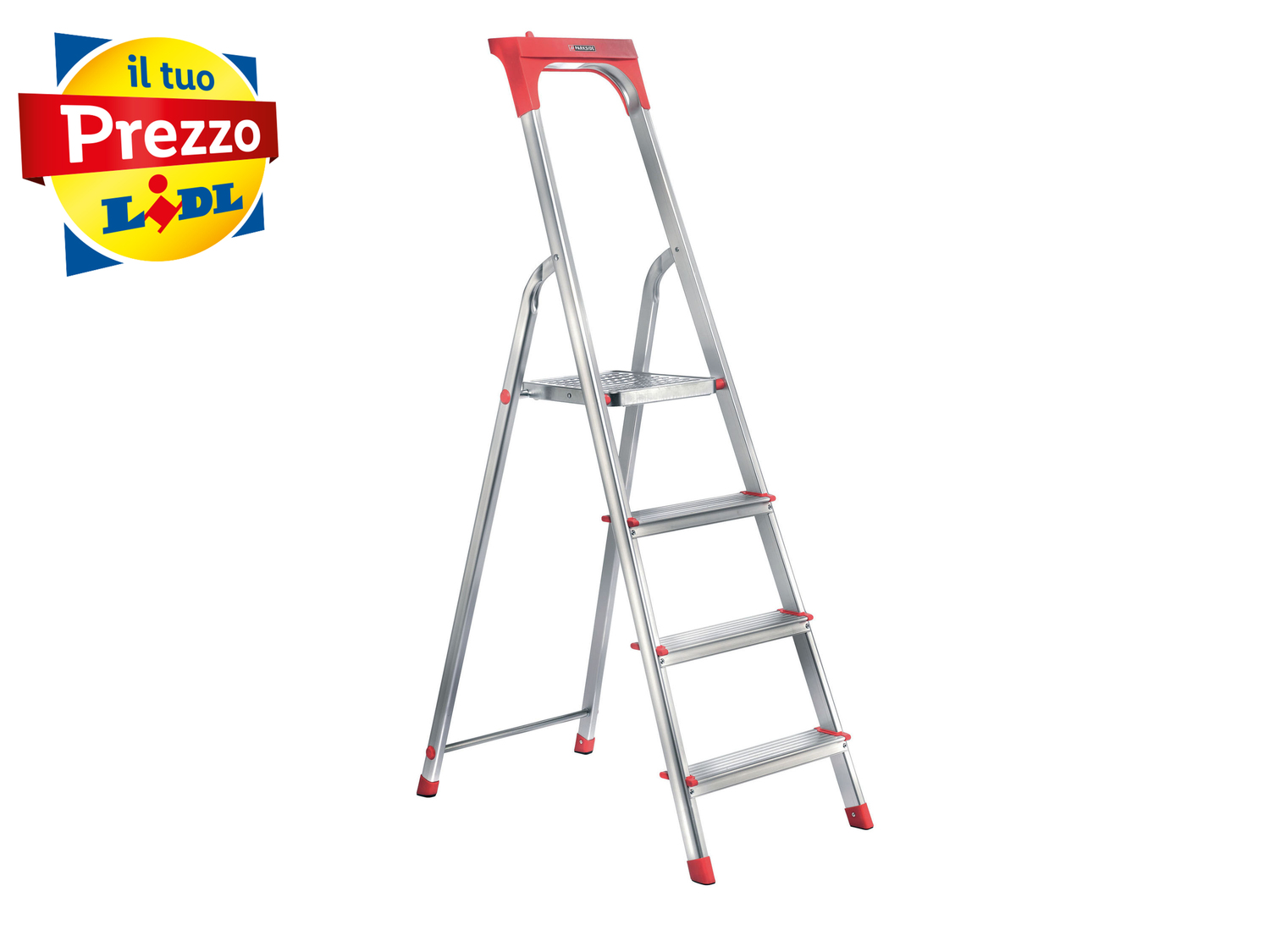 Scala in alluminio a 4 gradini Parkside, prezzo 29.99 €
- Con pratico vano contenitore
- ...