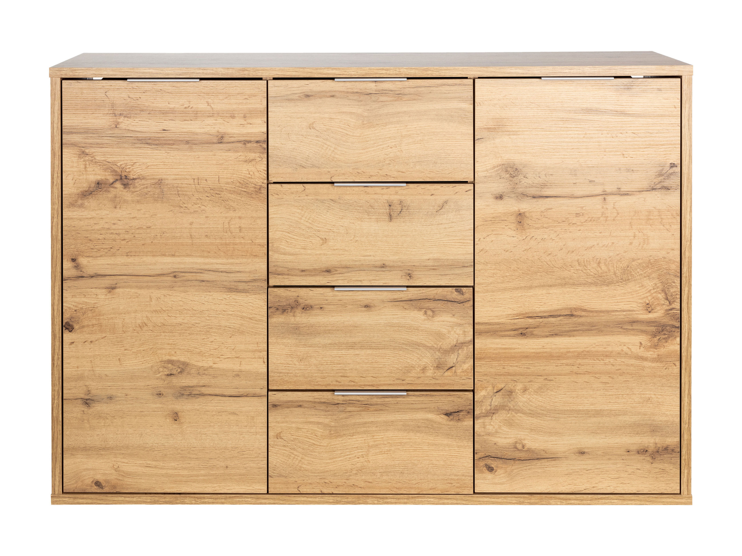 Mobile con 2 ante e 4 cassetti Livarno Living, prezzo 79.00 €
Color rovere
- ...