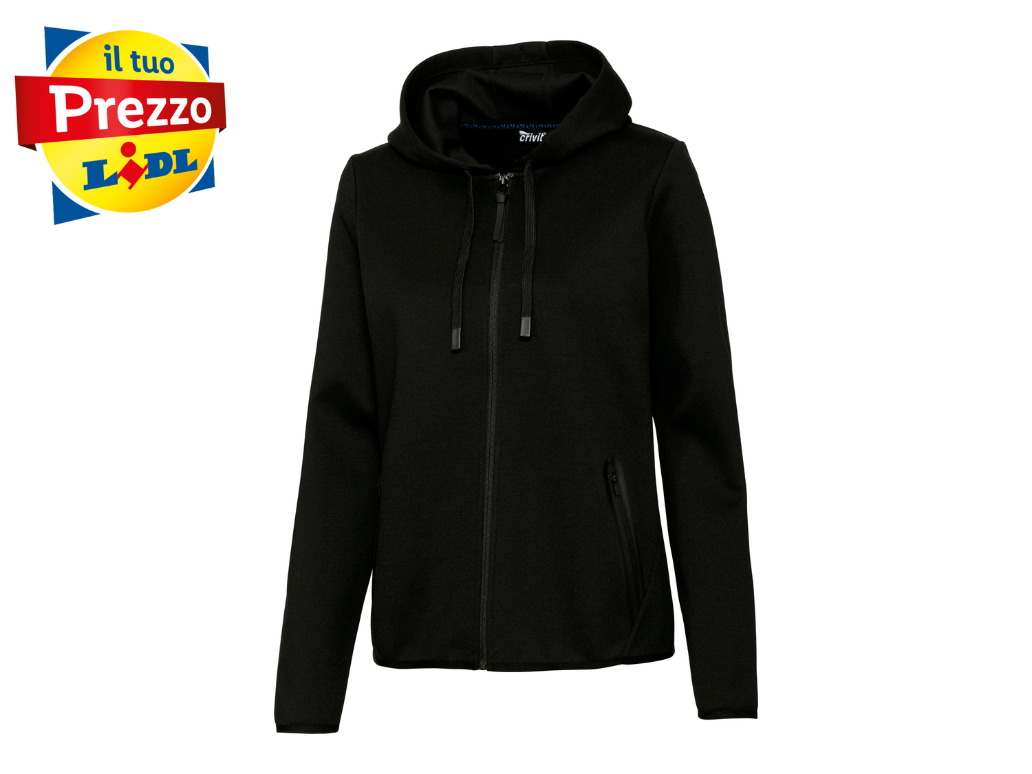 Felpa da donna Crivit, prezzo 9.99 €
Misure: S-L
- Con cappuccio e cordoncino
Prodotto ...