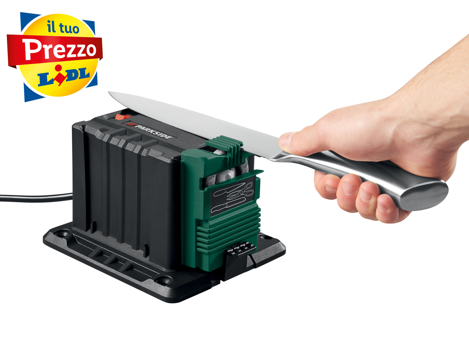 Macchina affilatrice Parkside, prezzo 17.99 €
- Con:
- accessorio per coltelli, ...