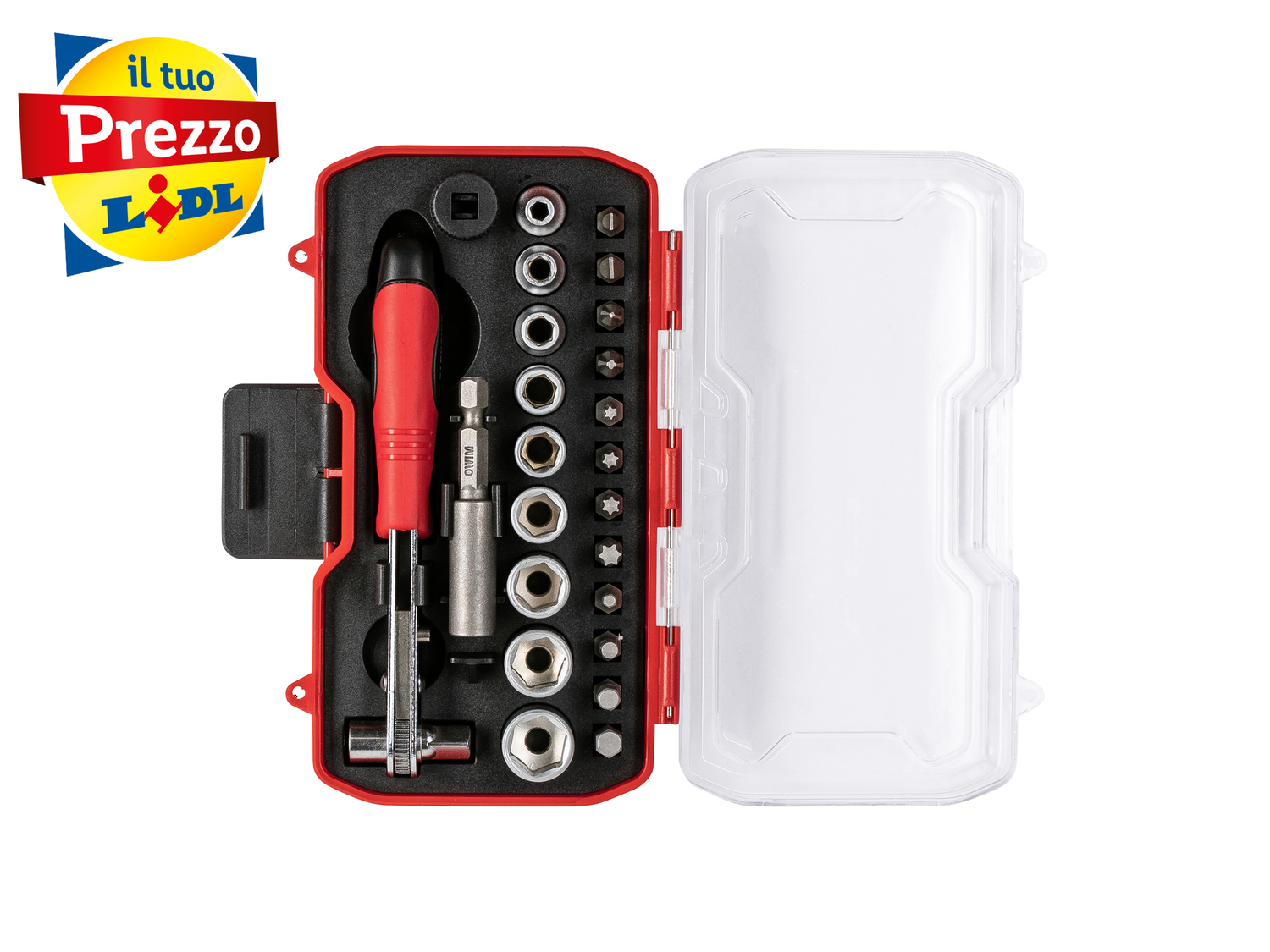 Set meccanica di precisione Parkside, prezzo 4.99 € 
38, 23, 18 o 8 pezzi
Caratteristiche

- ...
