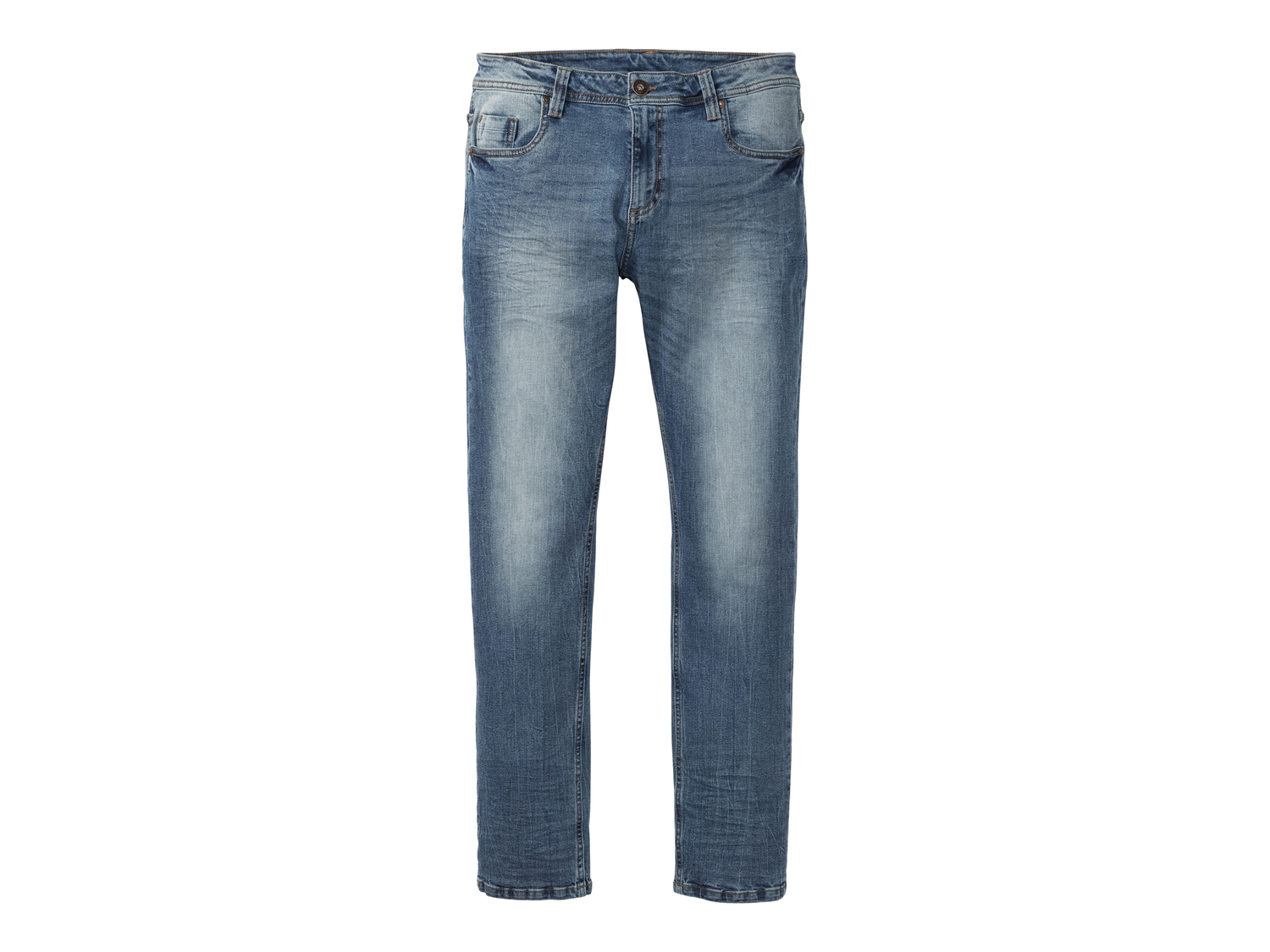 Jeans Slim Fit da uomo Livergy, prezzo 12.99 €
Misure: 46-56
- Rinforzo sulle ...