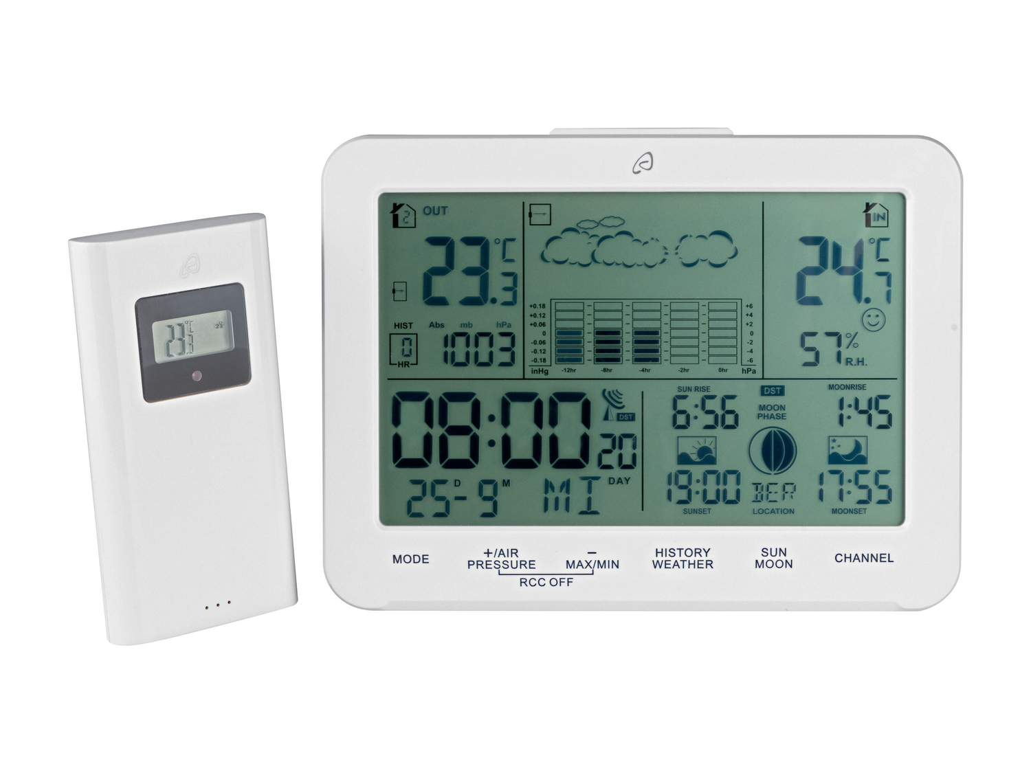 Stazione meteorologica Auriol, prezzo 14.99 €
- Display con retroilluminazione ...