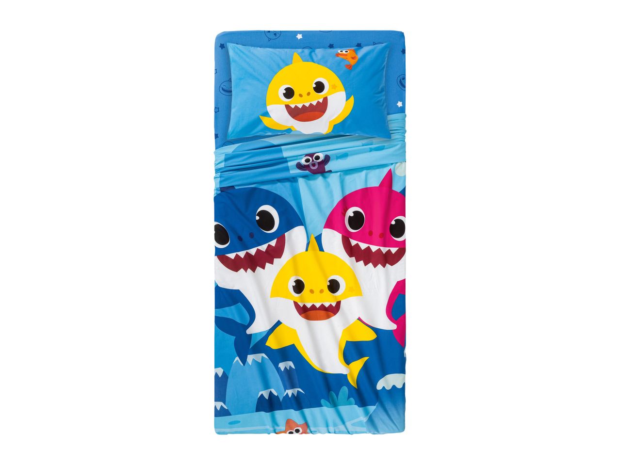Completo lenzuola singole Baby Shark, , prezzo 22.99 EUR
Completo lenzuola singole ...