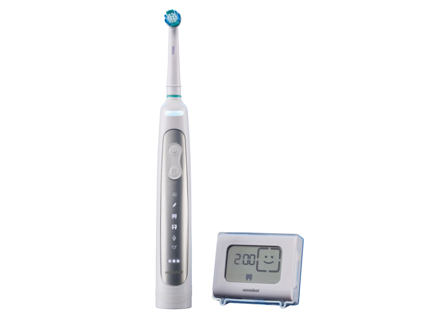 Spazzolino da denti elettrico Nevadent, prezzo 39.99 €
- Timer da 2 minuti ...
