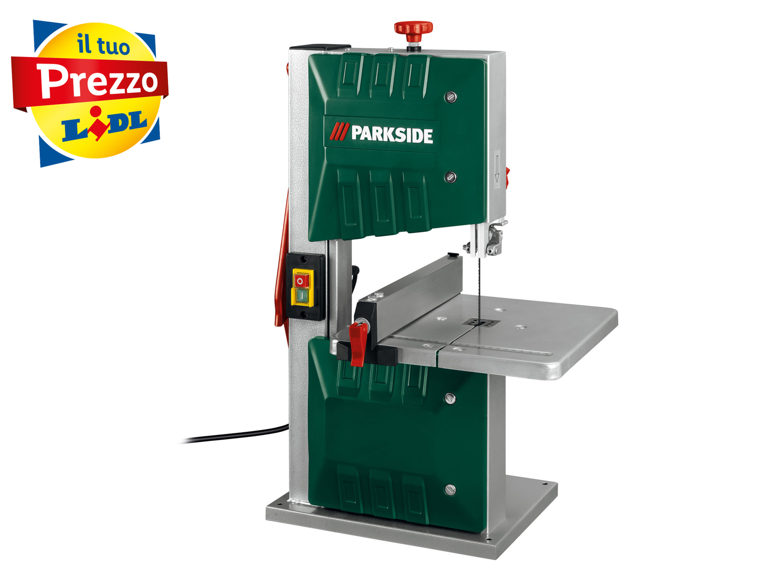Sega a nastro Parkside, prezzo 89.00 €
- Battuta parallela con bloccaggio rapido
- ...