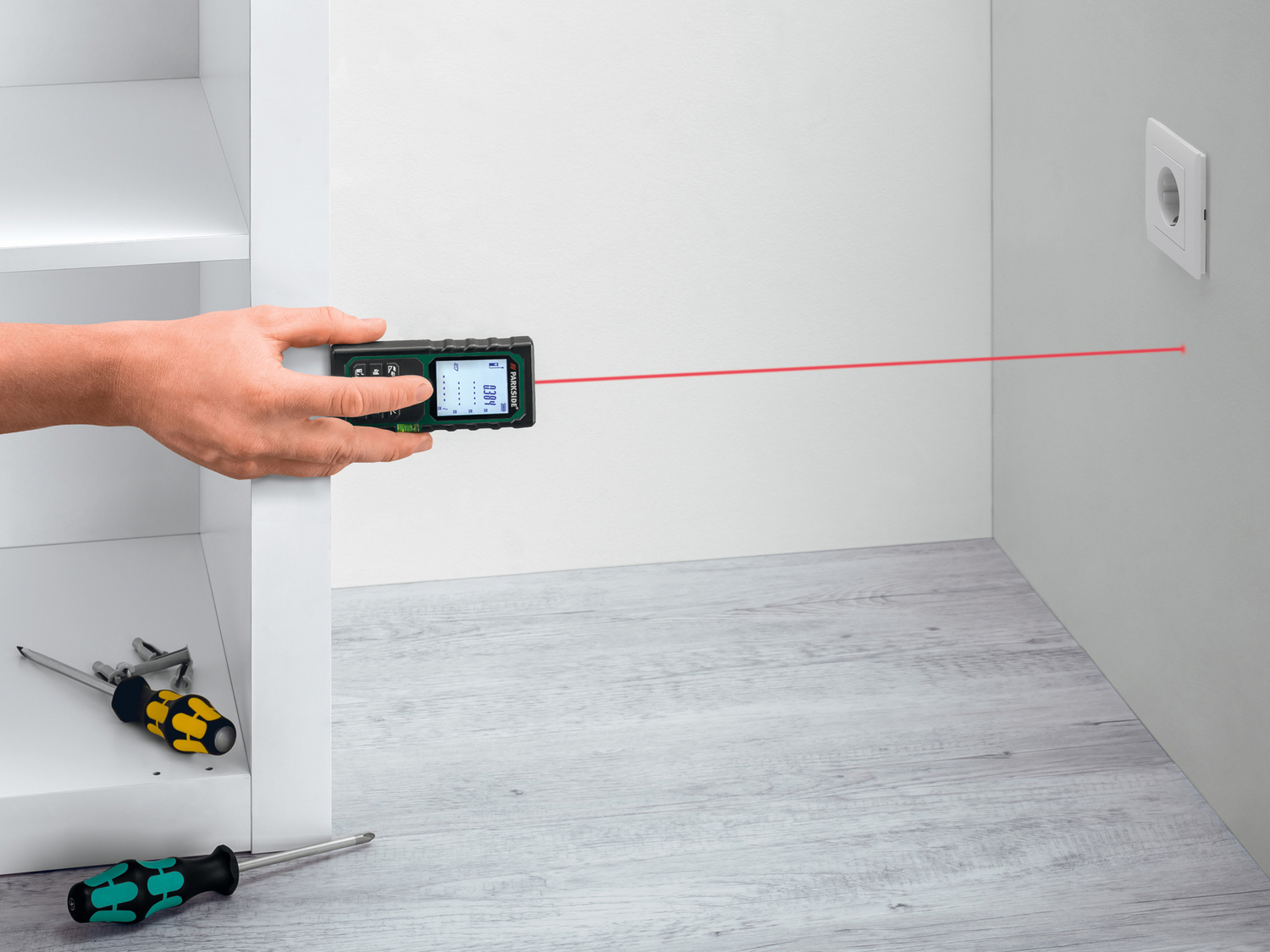 Misuratore di distanza laser Parkside, prezzo 22.99 €
- Funzione di memorizzazione ...