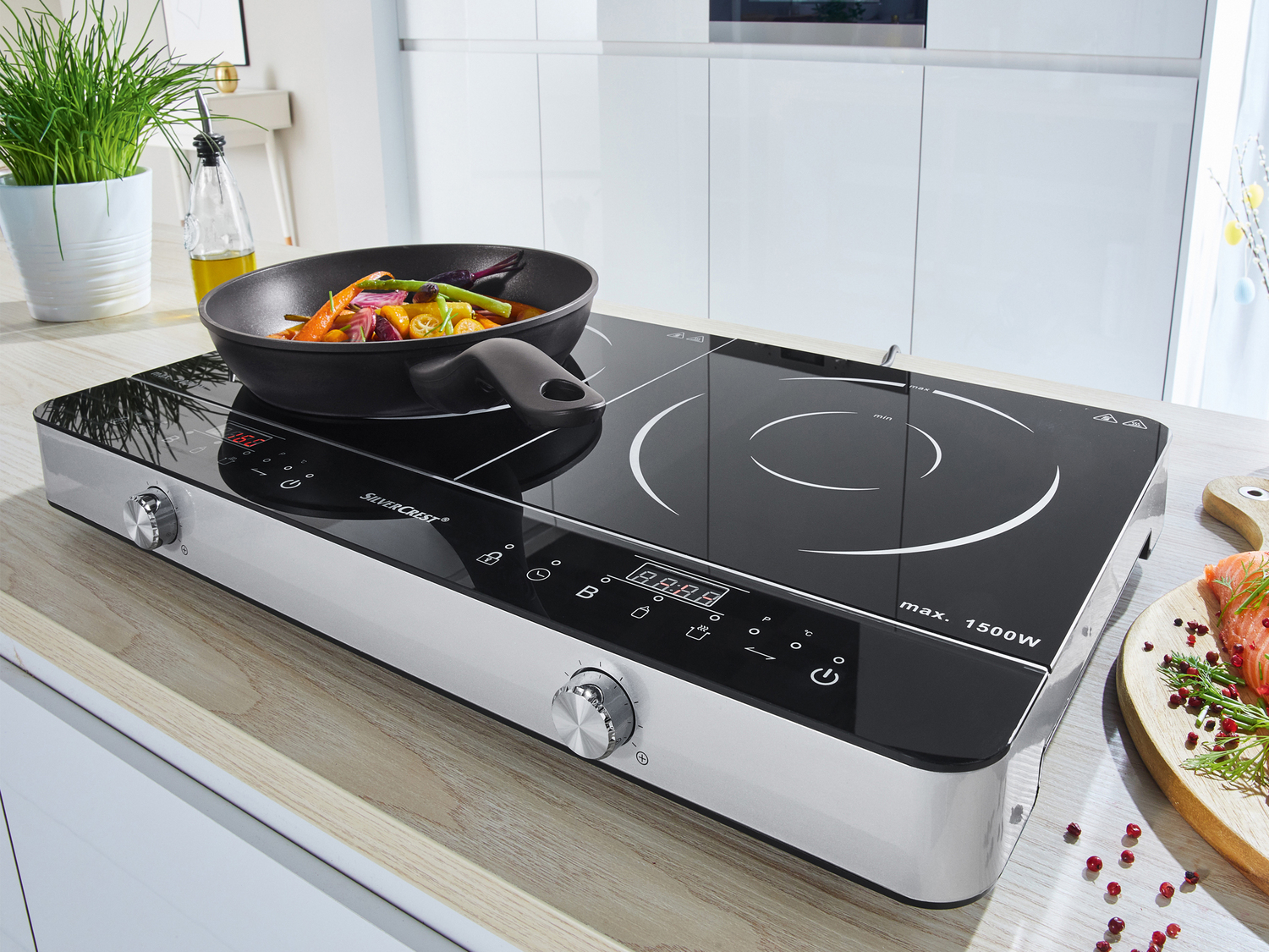 Doppia piastra ad induzione Silvercrest Kitchen Tools, prezzo 69.00 € ...