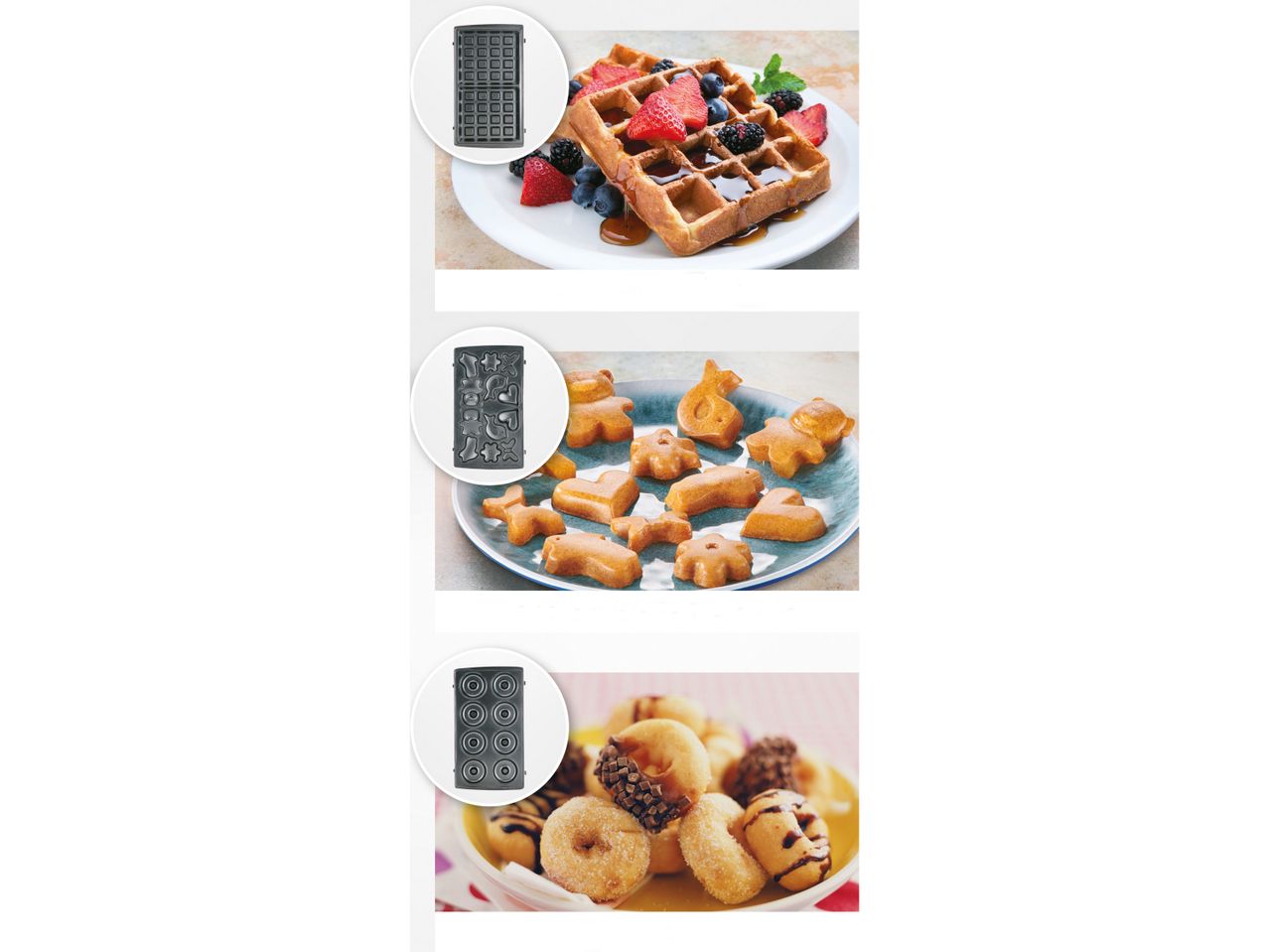 Piastra per waffel , prezzo 24.99 EUR
Piastra per waffel
- 3 in 1: waffel alla ...