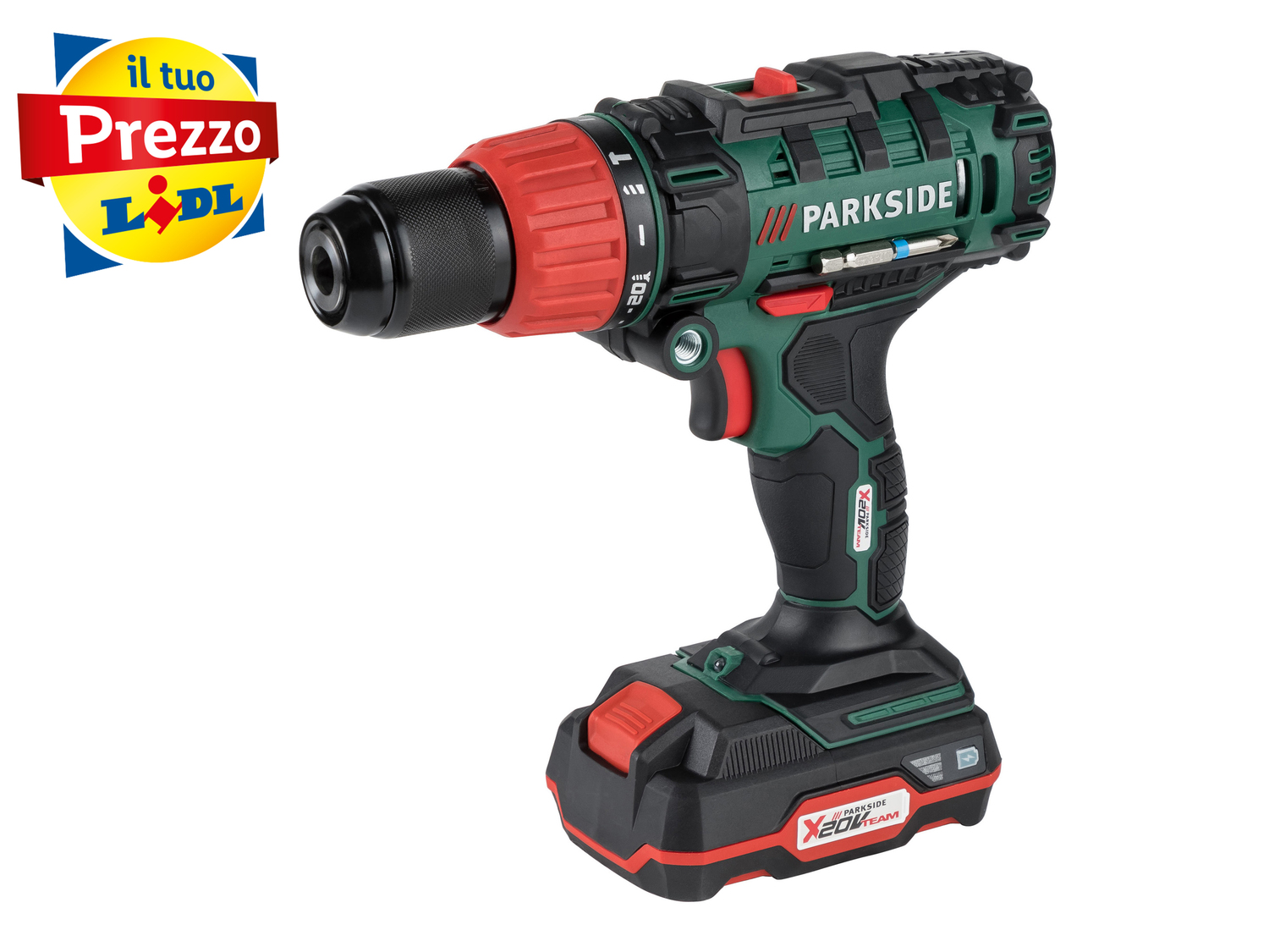 Trapano a percussione ricaricabile Parkside, X20VTeam, prezzo 49.00 €
- Bloccaggio ...